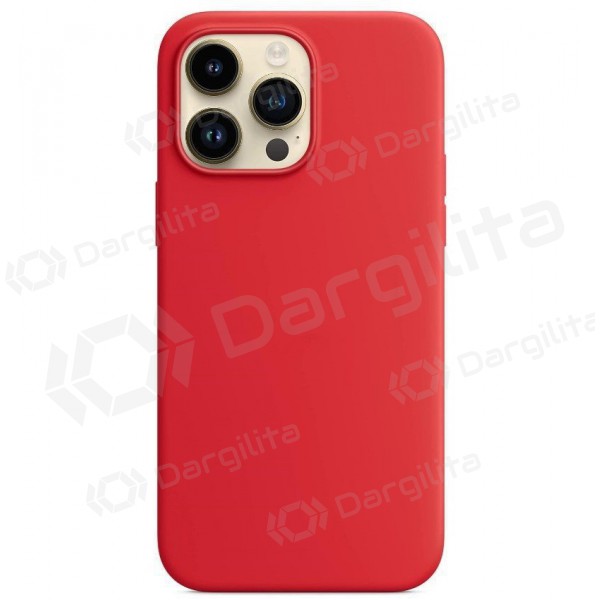 Apple iPhone 16 dėklas "Mag Silicone Case" (raudonas)