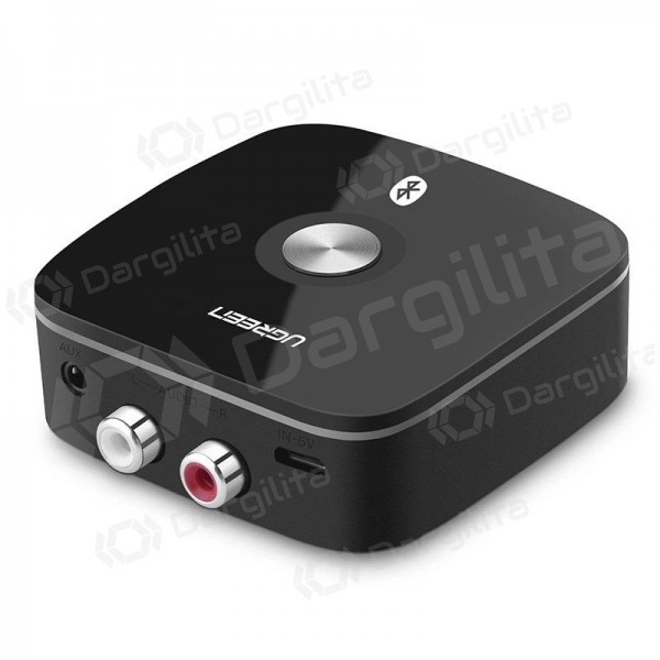 Bluetooth adapteris imtuvas Ugreen CM106 2xRCA/AUX Bluetooth 5.1 juodas