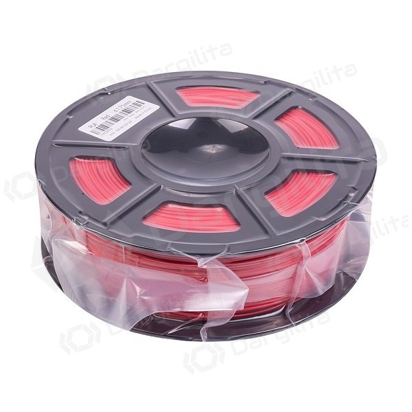 3D spausdinimo plastikas PLA, 1.75mm, 1kg, raudonas
