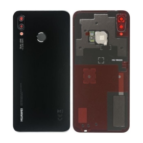 Huawei P20 Lite galinis baterijos dangtelis juodas (Midnight Black) (naudotas grade C, originalus)