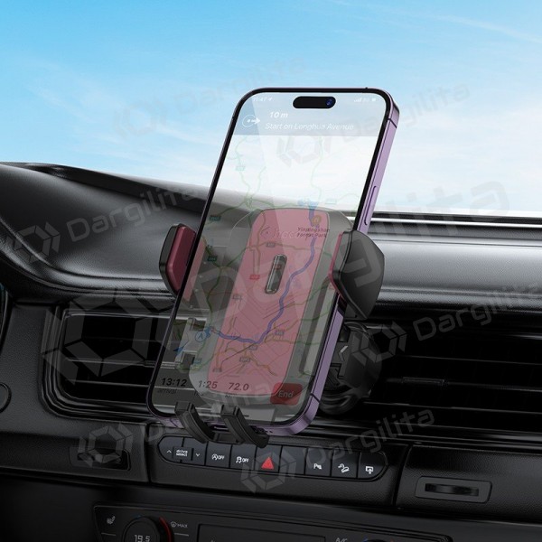 Automobilinis telefono laikiklis Hoco H64 į ventiliacijos groteles 4.5–7 colių