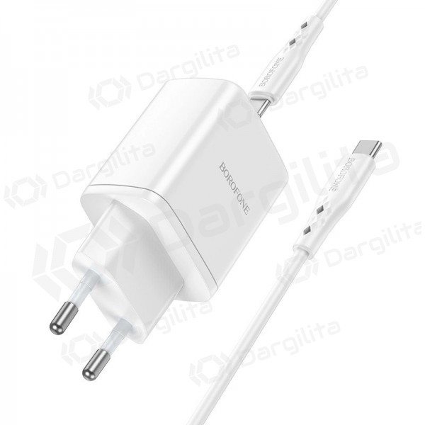 Telefono įkroviklis Borofone BN9 35 W USB-C PD PPS QC baltas
