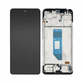 Xiaomi Redmi Note 14 4G (Global version) ekranas (juodas) (su rėmeliu) (OLED)