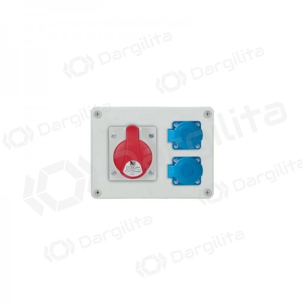 PawBol B.1602-S R-BOX plastikinis skydelis (2x250V 1x16A/5P)