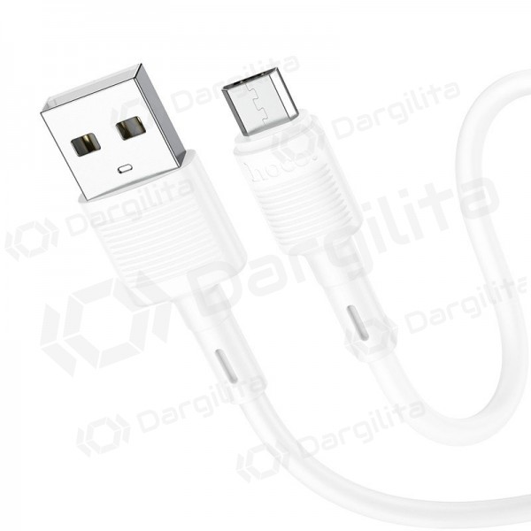 Micro USB laidas Hoco X83 USB-A į Micro USB 1 m baltas