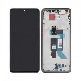 Xiaomi Poco X7 5G ekranas (juodas) (su rėmeliu) (originalus)