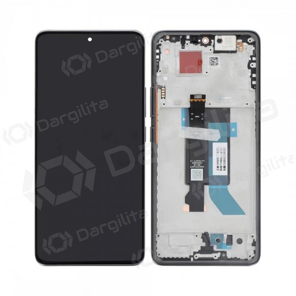 Xiaomi Poco X7 5G ekranas (juodas) (su rėmeliu) (originalus)