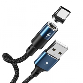 USB kabelis REMAX Magnetic type-C 1.2m (3A) (juodas)