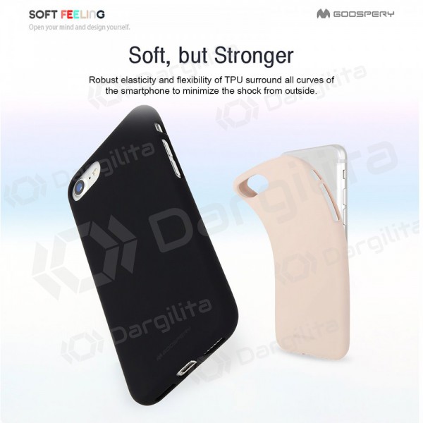 Samsung S908 Galaxy S22 Ultra 5G dėklas Mercury Goospery "Soft Feeling Jelly Case" (tamsiai mėlynas)
