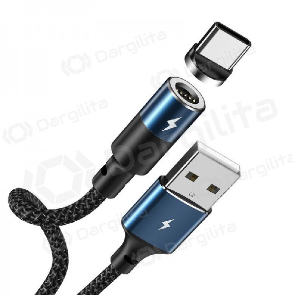 USB kabelis REMAX Magnetic type-C 1.2m (3A) (juodas) USB kabelis REMAX Magnetic type-C 1.2m (3A) (juodas)