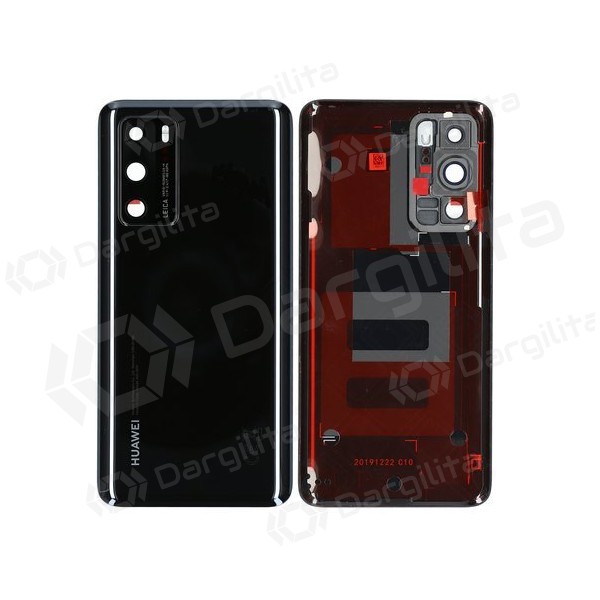 Huawei P40 galinis baterijos dangtelis (juodas) (service pack) (originalus) Huawei P40 galinis baterijos dangtelis (juodas) (service pack) (originalus)