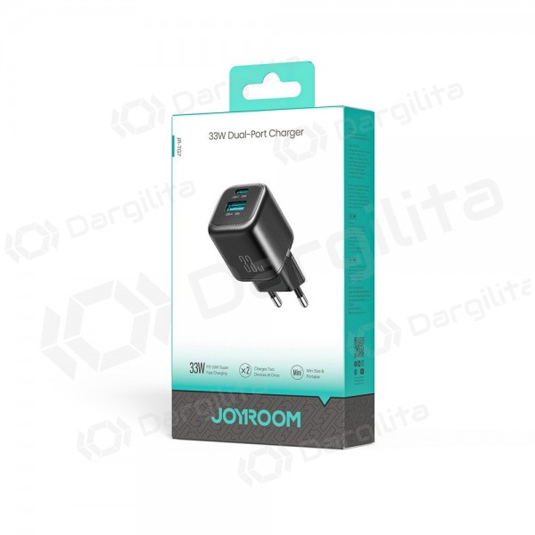 Telefono įkroviklis Joyroom JR-TG7 33 W USB-C + USB-A PD QC PPS juodas