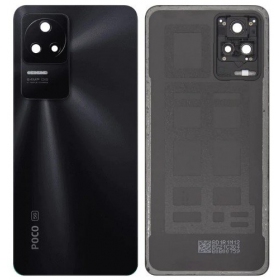 Xiaomi Poco F4 galinis baterijos dangtelis (juodas) (originalus) (service pack)