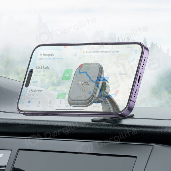 Automobilinis telefono laikiklis Hoco H30 mounted on the dashboard, magnetic Automobilinis telefono laikiklis Hoco H30 mounted on the dashboard, magnetic