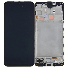 Samsung Galaxy A16 4G ekranas (juodas) (su rėmeliu) (originalus)