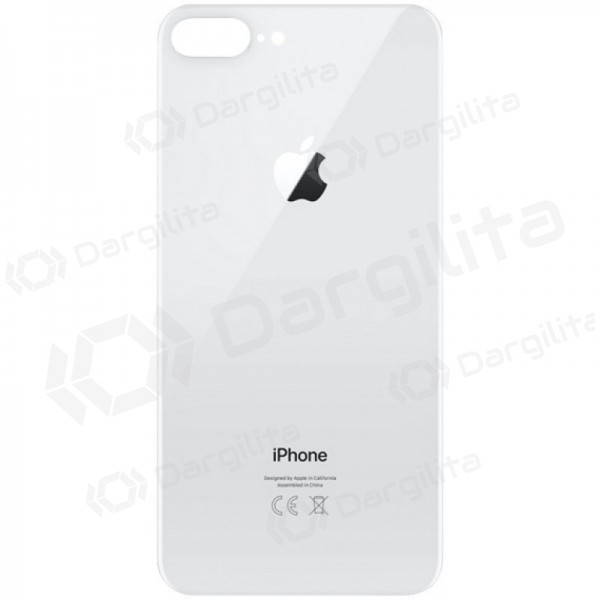 Apple iPhone 8 Plus galinis baterijos dangtelis (sidabrinis) (bigger hole for camera)