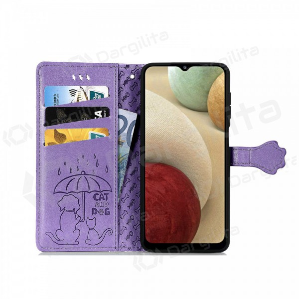 Samsung Galaxy A145 A14 4G / A146 A14 5G dėklas "Cat-Dog" (violetinis)