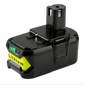 Akumuliatorius Ryobi ONE+ RB18L60 / P108 18V įrankiams 6Ah Li-ion su įkrovos indikatoriumi (pakaitinis)
