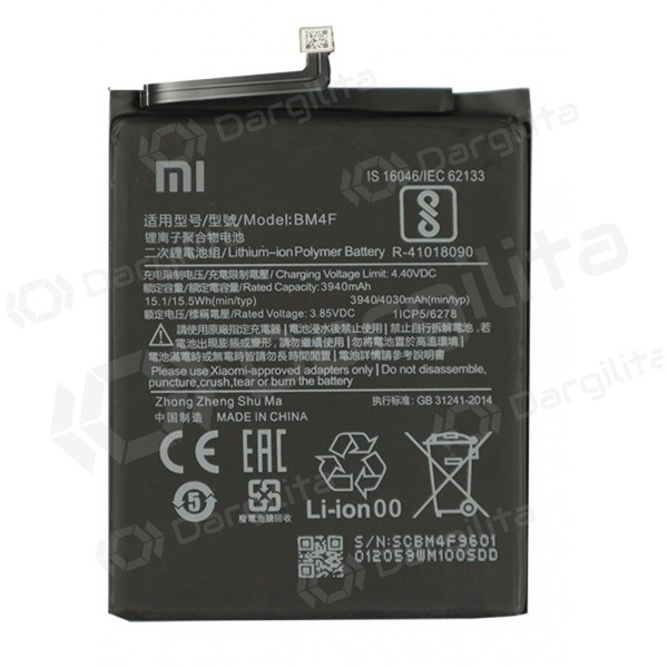 Xiaomi Mi 9 Lite / Mi A3 (BM4F) baterija / akumuliatorius (3940mAh) (service pack) (originalus)