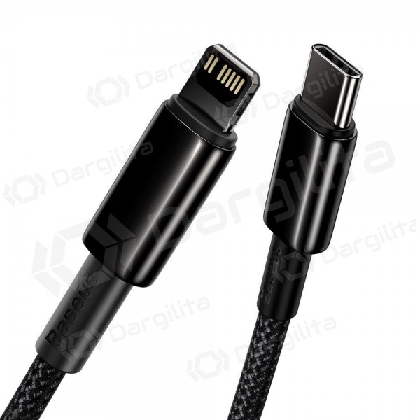 Lightning laidas Baseus Tungsten CATLWJ-01 USB-C į Lightning 1 m PD 20 W juodas