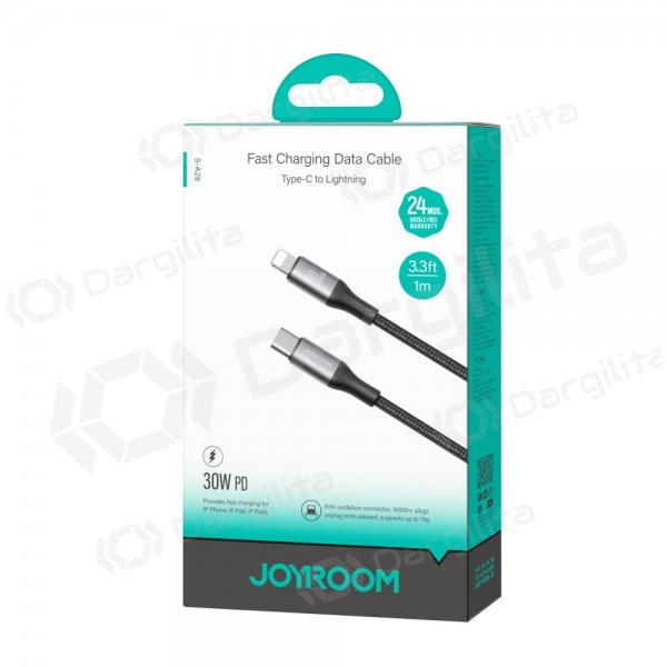 Lightning laidas Joyroom S-A28 USB-C į Lightning 1 m 30 W juodas