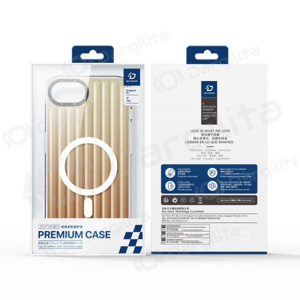 Apple iPhone 16e, 17e dėklas "Dux Ducis Zest" (Gradient Desert Gold)