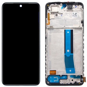 Xiaomi Poco M4 Pro 4G ekranas (juodas) (su rėmeliu) (originalus)