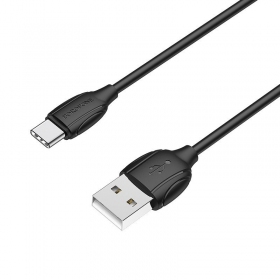 USB-C laidas Borofone BX19 USB-A į USB-C 1 m juodas