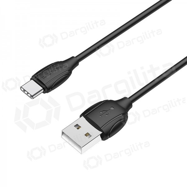 USB-C laidas Borofone BX19 USB-A į USB-C 1 m juodas