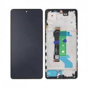 Xiaomi Redmi Note 12 Pro+ 5G ekranas (juodas) (su rėmeliu) (OLED)
