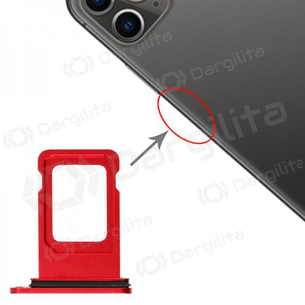 Apple iPhone 11 (Dual) SIM kortelės laikiklis (raudonas)