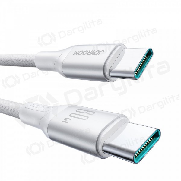 USB-C laidas Joyroom S-A28 USB-C į USB-C 2 m 60 W baltas