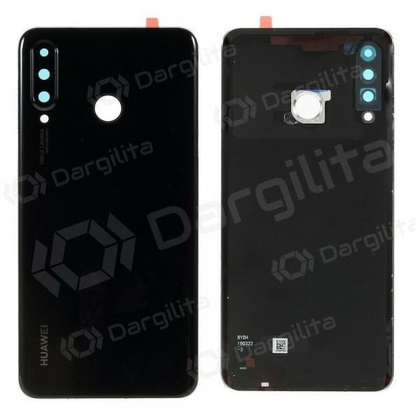 Huawei Nova 4e / P30 Lite galinis baterijos dangtelis (juodas) (naudotas grade A, originalus)