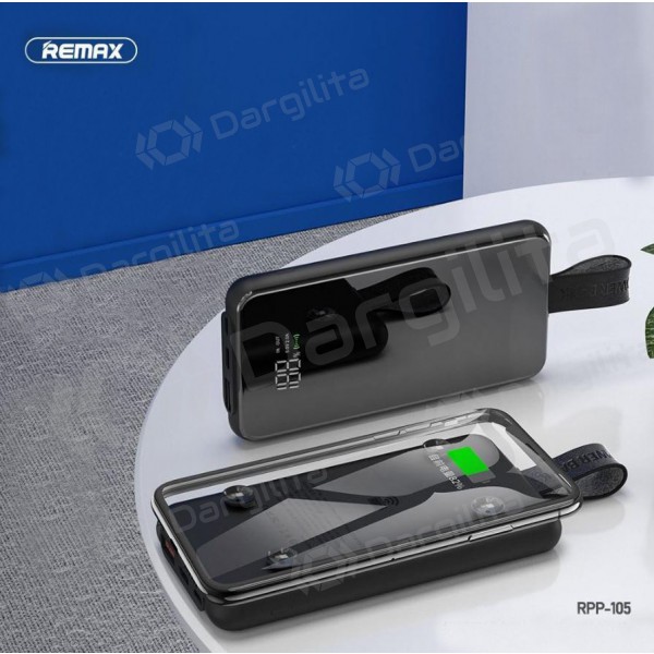 Išorinė baterija Power Bank Remax RPP-105 QC 3.0 10000mAh (juoda)