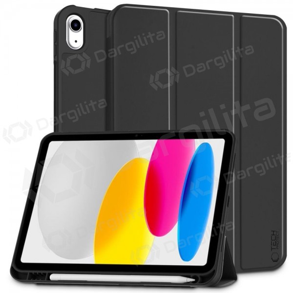 Apple iPad 10.9 2022, iPad 11 2025 dėklas "Tech-Protect SmartCase Pen Holder" (juodas)