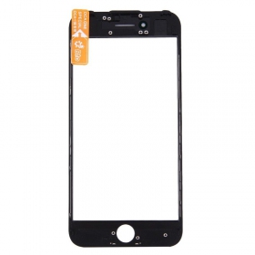 Apple iPhone 7 Ekrano stikliukas su rėmeliu ir OCA (juodas) (v2) - Premium