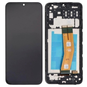 Samsung Galaxy A14 ekranas (su rėmeliu) (Yellow flex) (Premium)