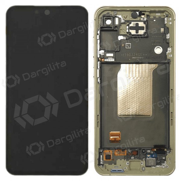 Samsung Galaxy A55 ekranas (Awesome Lemon) (su rėmeliu) (originalus) Samsung Galaxy A55 ekranas (Awesome Lemon) (su rėmeliu) (originalus)