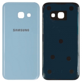 Samsung A320 Galaxy A3 2017 galinis baterijos dangtelis šviesiai mėlynas (blue mist) (naudotas grade B, originalus)
