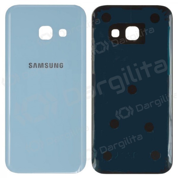 Samsung A320 Galaxy A3 2017 galinis baterijos dangtelis šviesiai mėlynas (blue mist) (naudotas grade B, originalus)