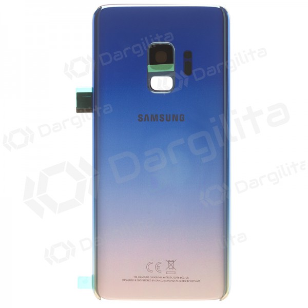 Samsung G965F Galaxy S9 Plus galinis baterijos dangtelis mėlynas (Polaris Blue) (naudotas grade C, originalus)