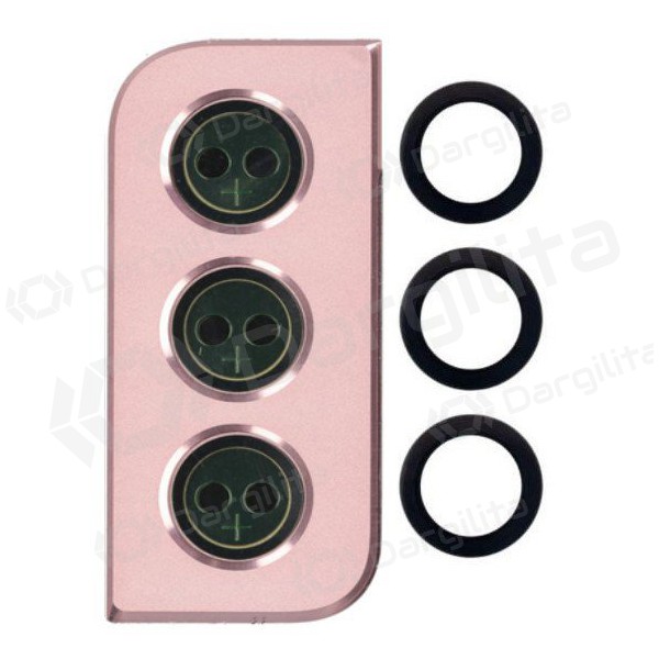 Samsung G991 Galaxy S21 5G kameros stikliukas (rožinis)