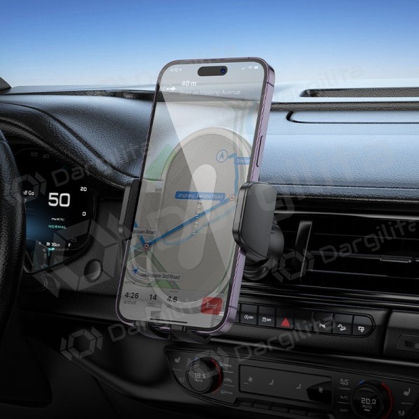 Automobilinis telefono laikiklis Borofone BH133 į ventiliacijos groteles 60–90 mm