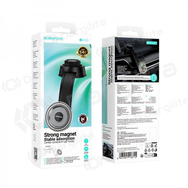 Automobilinis telefono laikiklis Borofone BH123 (dashboard) juodas Automobilinis telefono laikiklis Borofone BH123 (dashboard) juodas