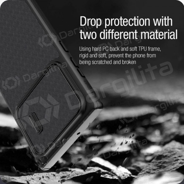 Xiaomi Redmi Note 12 5G / Poco X5 dėklas „Nillkin Textured Case“ (juodas)