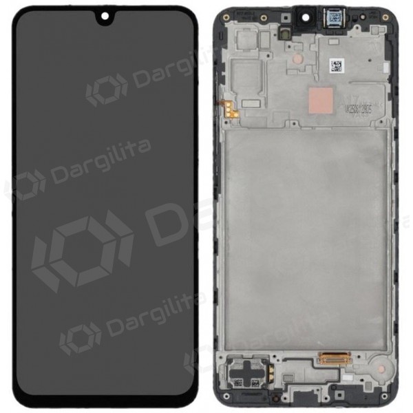 Samsung Galaxy A17 4G ekranas (juodas) (su rėmeliu) (originalus)