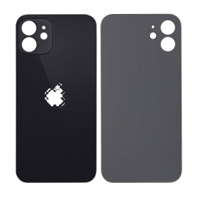 Apple iPhone 12 galinis baterijos dangtelis (juodas) (bigger hole for camera)