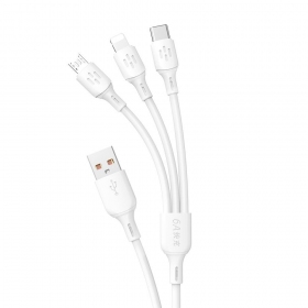 USB laidas Dudao L8A-3in1 USB-A į USB-C / Micro USB / Lightning 1.2 m