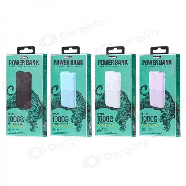 Išorinė baterija (Power Bank) Remax RPP-23 10000 mAh 12 W, juoda