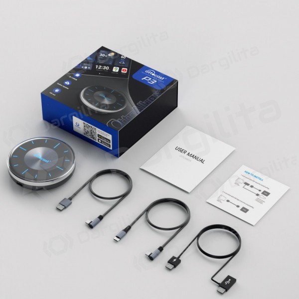 Belaidis CarPlay / Android Auto adapteris Ottocast OttoAiBox P3 PCS46 juodas